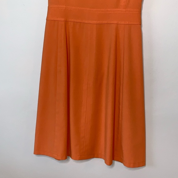 BCBG women’s Orange chambrey Dress - Size 4 - Picture 4 of 8